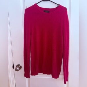 Club room luxury 100% cashmere pink sweater